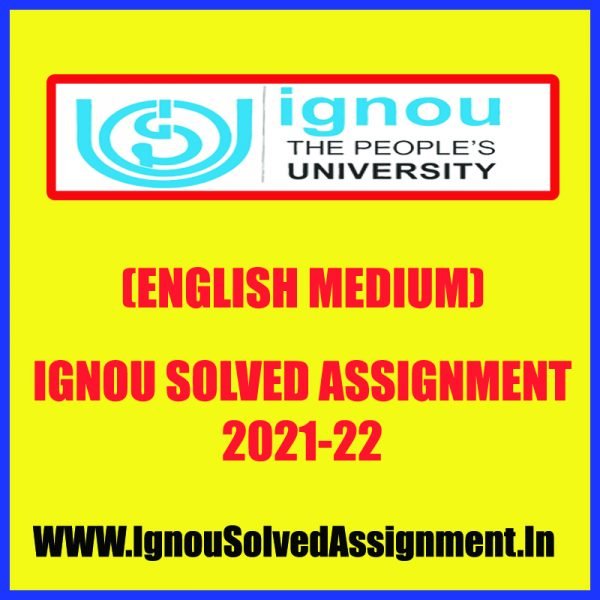 BPAC 131 English Medium Solved Assignment 2021-22